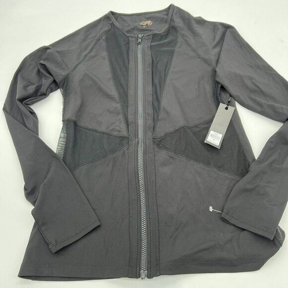 Rowley Fitness Love Kit Black Jacket Mesh Side Panels Size M - Picture 1 of 5